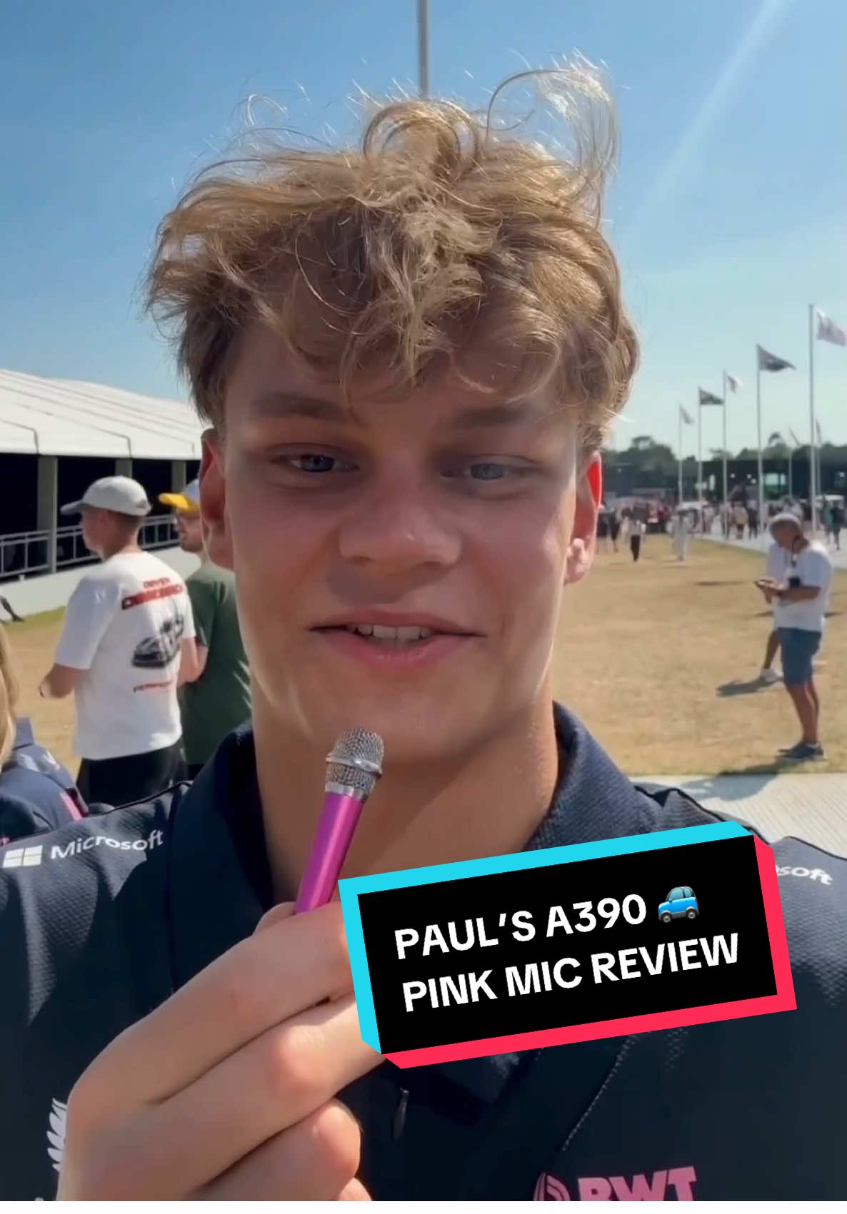 Paul’s first look at the A390 👀✨ #f1 #alpinef1 #paularon 