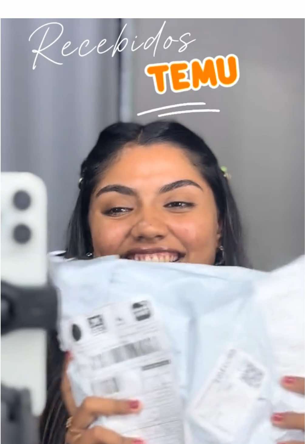 Recebidos da @Temu 🧡✨ Use meu código frp358114 pra receber brindes grátis 🤌🏼 #garotasapoiamgarotas💝🎀✨️ #viraltiktok #virali #foryo #recebidos  