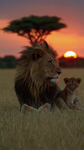 A heartwarming moment in the wild 🦁👑 — a lion king carrying his little one on his head, framed by the golden savanna 🌾🌅 Strength, love, and legacy in one powerful image ✨🧡 #LionKing #WildlifeReel #SavannaMagic #FatherAndCub #LionLove #NatureRoyalty #AfricanWild #MajesticLion #GoldenSavanna #WildMoments #AnimalBond #NatureInMotion #PrideLands #LionCub #BigCatsOfAfrica #WildBeauty #FamilyInTheWild #NatureLovers #SavannaSunset #KingOfTheJungle #WildlifeMagic #CutenessInTheWild #RawNature #LionHeart #ReelNature #AnimalConnection #CubOnBoard #SafariVibes #HeartOfAfrica #WildernessLove