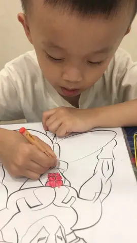 Muốn con chăm chỉ cứ đánh vào sở thích các mom ạ. Con em thích siêu nhân nên em mua siêu nhân về cho tập tô màu hihi #embetom  #tranhtomausieunhan  #tomau  #tomausieunhan  #viral  #xuhuong 