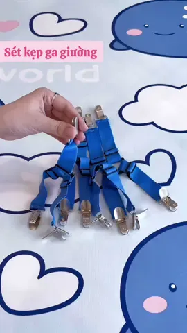 Set kẹp ga giường cố định chắc chắn k bị nhăn nè, nhà ai có ga giường nhất định phải có mọi người ơi #xuhuong #viral #kepgagiuong 