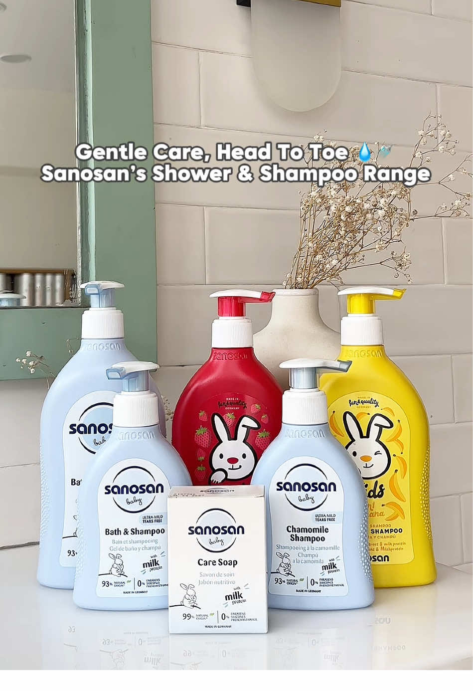 🛁✨ Bath time = Bonding time! Caring for your little one just got easier with Sanosan’s gentle and dermatologically-tested range—crafted to protect and nourish delicate skin from head to toe. 👶 Bath & Shampoo: A mild 2-in-1 cleanser made with organic olive extract and milk protein. Gently cleanses baby’s skin & hair without drying, making it perfect for daily use—tear-free and soothing! 🌼 Chamomile Shampoo: Infused with German chamomile and organic olive extract, this shampoo soothes the scalp while being extra gentle on your baby’s hair and skin. Clinically tested for outstanding skin compatibility. 🍓🍌 Kids 2-in-1 Shampoo & Conditioner – Strawberry & Banana: Make hair wash time fun! With fruity fragrance and a formula made for sensitive little scalps, this 2-in-1 combo makes detangling a breeze—no tears, no fuss. 🧼 Care Soap: Gentle cleansing in every wash. Enriched with nourishing ingredients to keep baby’s skin soft, moisturized, and protected. Perfect for hands and body. 💗 Safe. Soothing. Trusted by moms. Available now at Anong Store — because your baby deserves the best care from Day 1. #SanosanNepal #AnongStore #BabyCareNepal #GentleCare #BathTimeEssentials #DermatologicallyTested #KidsHairCare #BabySkincare #NepalMoms #TearFreeCare #SanosanLove 