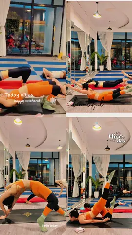 Tập mệt mệt tay chân run lẩy bẩy xíu mà được cái về nhức ngừoi cũng đã 😘 #yogapose #yogaquan9 #lynnyoga #xuhuong #iloveyoga 