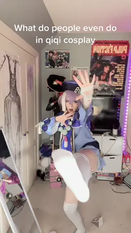 Some Qiqi cosplay drafts #QiqiCosplay #GenshinImpactCosplay #CryoCutie #TikTokCosplay #FYP #ViralVideo