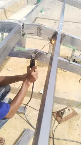pengelasan hollo sederhana tanpa bolong #wedingtiktok #laslistrik #welding #bengkellas #welder 