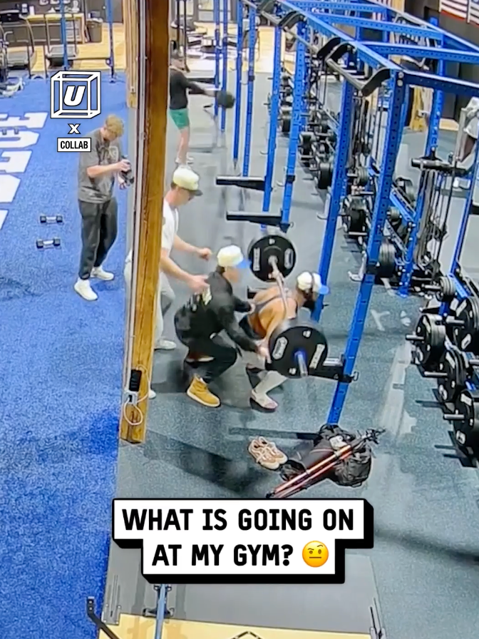 What is going on here?! 🏋️😂 🎥: Collab #UNILAD #gym #humancentipedememe #fail #funnyy #workout