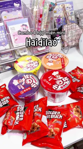 Combo 4 hộp miến mini Haidilao dành cho những ngày cuối tháng nhưng thèm lẩu #haidilao #mienhaidilao #mienhop #doanvattrungquoc #lautusoihaidilao #mukbang #mimidunggi 