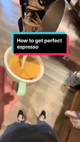 How to get perfect espresso #coffee #howtotiktok #espresso #fyp #pov