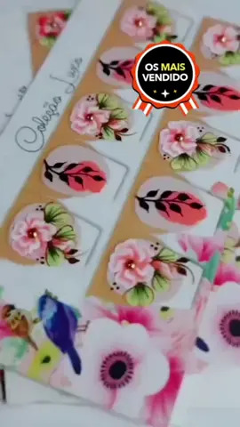 Adesivo de Unha 3D  Link na Bio em Minha Shopee Vídeo  #adesivodeunha #unhas #unha3d 