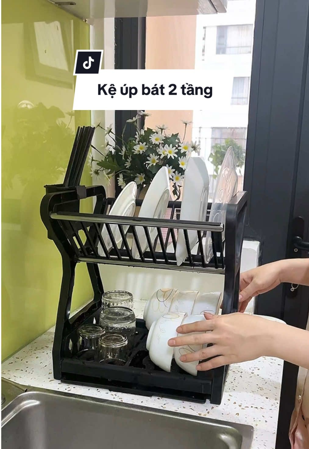 Giá úp bát này tiện bát nhanh khô lại vệ sinh.#giaupbatdia #giadebatdia #giaupbatdiacokhayhungnuoc #xuhuong #dinday