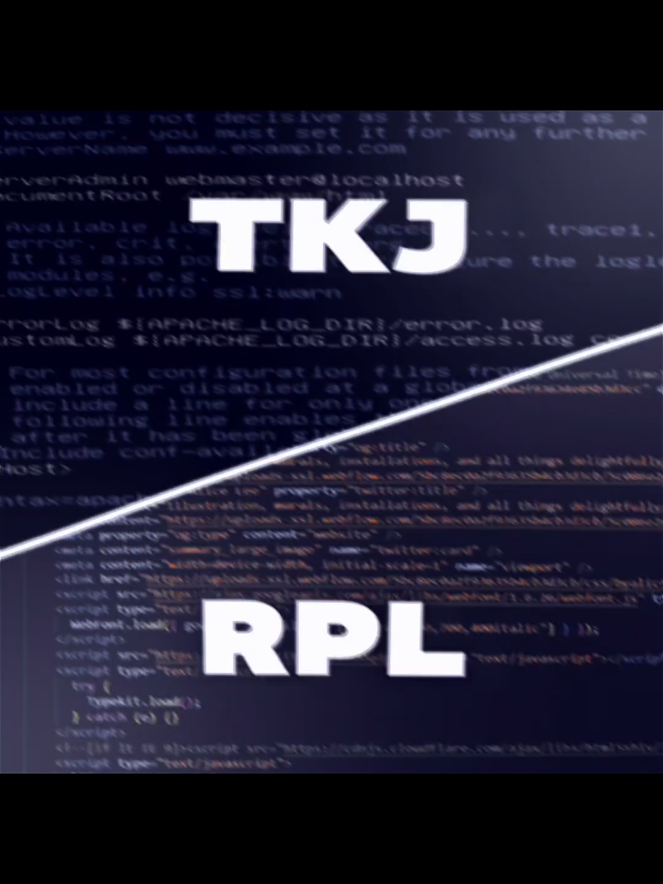 TKJ (Teknik Komputer dan Jaringan) Jurusan TKJ bertujuan menghasilkan lulusan yang kompeten dalam bidang instalasi, konfigurasi, dan pemeliharaan perangkat keras komputer serta infrastruktur jaringan. Fokus utamanya adalah memastikan sistem komputer dan jaringan berjalan optimal dan aman. Materi Pembelajaran yang Lebih Rinci: Dasar-Dasar Teknik Komputer: Perakitan Komputer: Mempelajari komponen-komponen hardware (CPU, RAM, Motherboard, HDD/SSD, PSU, VGA), cara merakitnya, dan melakukan troubleshooting dasar jika ada masalah. Instalasi Sistem Operasi: Menguasai instalasi berbagai OS (Windows, Linux, macOS - tergantung kurikulum sekolah), partisi hard disk, dan instalasi driver. Perawatan Hardware: Pembersihan komponen, penggantian komponen yang rusak, dan pencegahan kerusakan. Dasar Elektronika: Pengenalan komponen elektronika dasar yang relevan dengan komputer (resistor, kapasitor, dioda) dan cara kerjanya. Jaringan Komputer:  Konsep Dasar Jaringan: Topologi jaringan (Bus, Star, Ring, Mesh), model OSI Layer dan TCP/IP, jenis-jenis kabel jaringan (UTP, STP, Fiber Optic), dan perangkat jaringan (Hub, Switch, Router). Jaringan Lokal (LAN): Konfigurasi IP Address, subnetting, DHCP Server, DNS Server, sharing folder dan printer dalam jaringan lokal. Jaringan Luas (WAN): Pengenalan konsep internet, VPN (Virtual Private Network), dan cara kerja jaringan skala besar. Administrasi Jaringan: Penggunaan sistem operasi server (Windows Server, Linux Server - Debian, CentOS, Ubuntu Server) untuk mengelola pengguna, grup, dan resource jaringan. MikroTik/Cisco (Networking Devices): Pembelajaran mendalam tentang konfigurasi router dan switch dari vendor terkemuka seperti MikroTik atau Cisco, termasuk routing statis/dinamis, firewall, hotspot, VPN, QoS (Quality of Service). Nirkabel (Wireless Network): Konfigurasi Access Point, keamanan Wi-Fi (WEP, WPA/WPA2), dan troubleshooting jaringan nirkabel. Keamanan Jaringan (Cybersecurity Dasar):  Pengenalan ancaman siber (malware, phishing, DoS/DDoS).  Konfigurasi firewall dasar pada router atau OS server. Konsep enkripsi dan dekripsi data. Praktek keamanan dasar pada jaringan lokal. Virtualisasi: Konsep dasar virtualisasi (VMware, VirtualBox, Proxmox). Instalasi dan konfigurasi mesin virtual. RPL (Rekayasa Perangkat Lunak) Visi dan Misi Utama: Jurusan RPL bertujuan menghasilkan lulusan yang mampu merancang, mengembangkan, menguji, dan memelihara berbagai jenis perangkat lunak, mulai dari aplikasi desktop, web, hingga mobile. Fokus utamanya adalah pada proses pembuatan software yang berkualitas dan sesuai kebutuhan pengguna. Materi Pembelajaran yang Lebih Rinci: 1. Dasar-Dasar Pemrograman: Algoritma dan Struktur Data: Pemahaman logika berpikir terstruktur, flowchat, pseudocode, konsep array, stack, queue, tree, graph. Ini adalah pondasi utama bagi setiap programmer. Bahasa Pemrograman Dasar: Pengenalan dan praktek menggunakan bahasa pemrograman dasar seperti Python, Java, C++, atau PHP untuk memahami sintaks, variabel, tipe data, looping, conditional statement. 2. Pengembangan Web: Frontend Development: HTML (HyperText Markup Language): Struktur dasar halaman web. CSS (Cascading Style Sheets): Mendesain tampilan web (warna, font, layout). JavaScript: Membuat web interaktif dan dinamis (DOM manipulation, event handling, AJAX). Framework/Library Frontend (opsional, tergantung sekolah): Pengenalan dasar ReactJS, VueJS, atau Angular. Backend Development: Bahasa Pemrograman Backend: PHP (dengan framework Laravel/CodeIgniter), Node.js (JavaScript), Python (dengan framework Django/Flask), atau Java (dengan Spring Boot). Konsep Database: SQL (Structured Query Language), ERD (Entity Relationship Diagram), normalisasi database. Sistem Manajemen Database (DBMS): MySQL, PostgreSQL, MongoDB (NoSQL). API (Application Programming Interface): Membangun RESTful API untuk komunikasi antar aplikasi. #fyp #jj #edukasi #jurusan #tkj #rpl #bismillahfyp #trending 