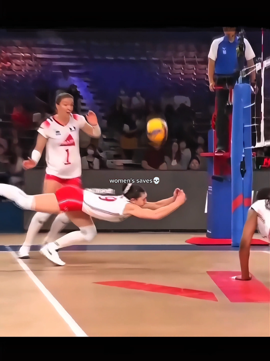 Women's saves 💀 #volley #volleyball #edit #saves #women 