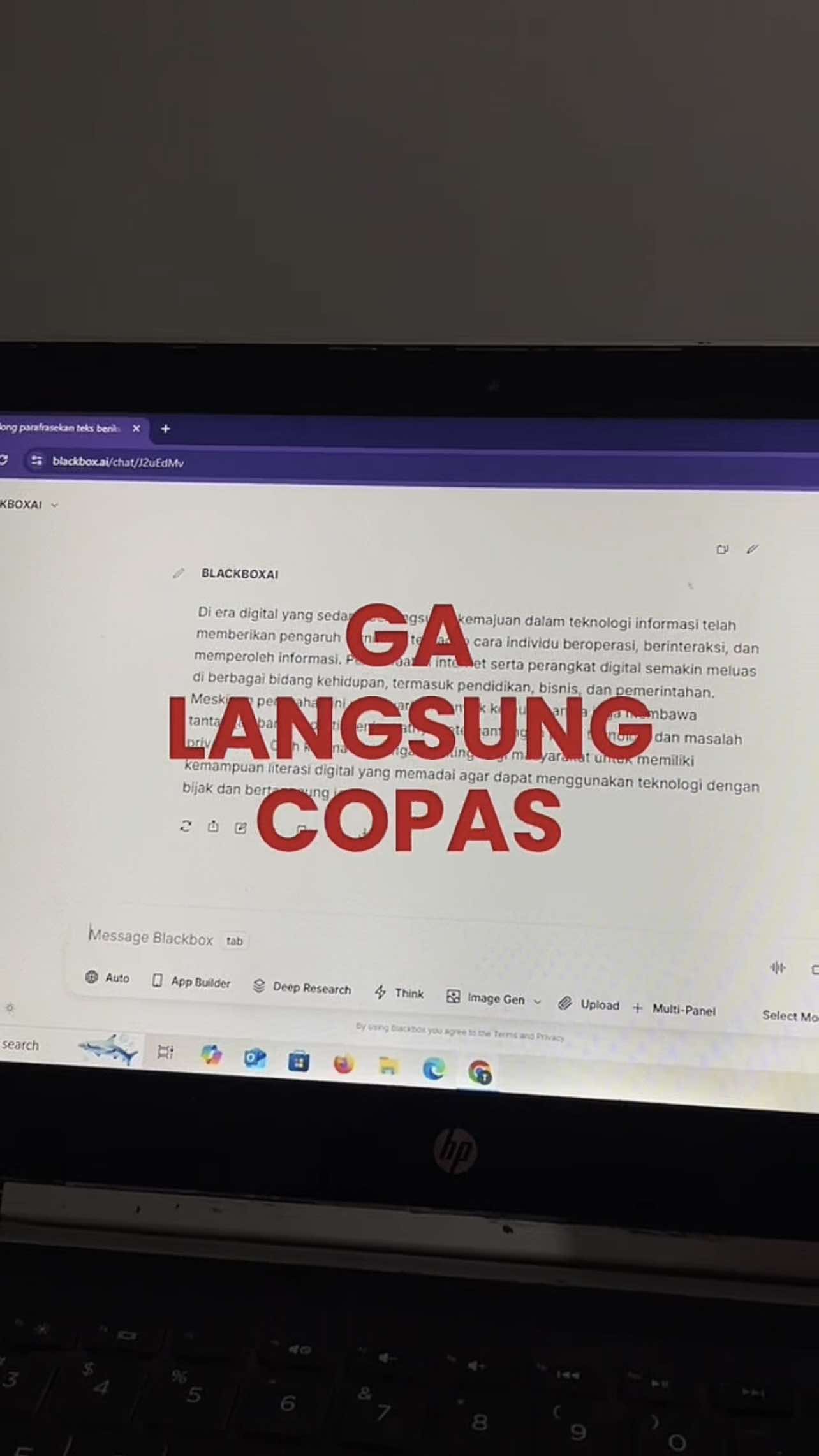 Membalas @nanaadd Parafrase tuh tricky, semoga cara ini bisa ngebantu ya👍🏻 #parafrase #blackboxai #plagiasi #mahasiswa #kuliah #skripsi #skripsian 