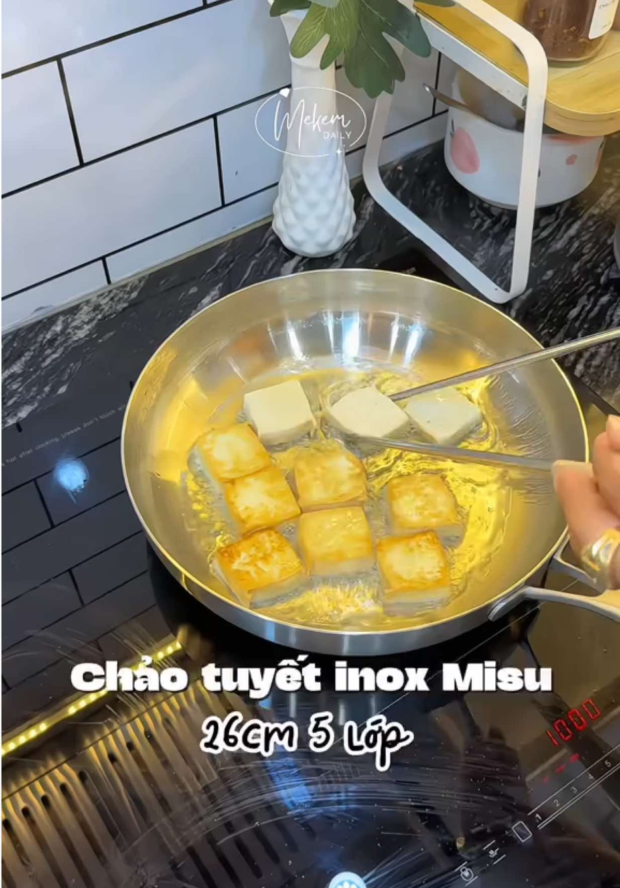 Chuyển sang dùng chảo inox nấu nướng yên tâm hơn hẳn mọi người ạ 🤩 #mekemdaily #chaoinox #chaoinoxchongdinh #giadung #review #chaoinoxnguyenkhoi #chaoinox304 #muataitiktok 