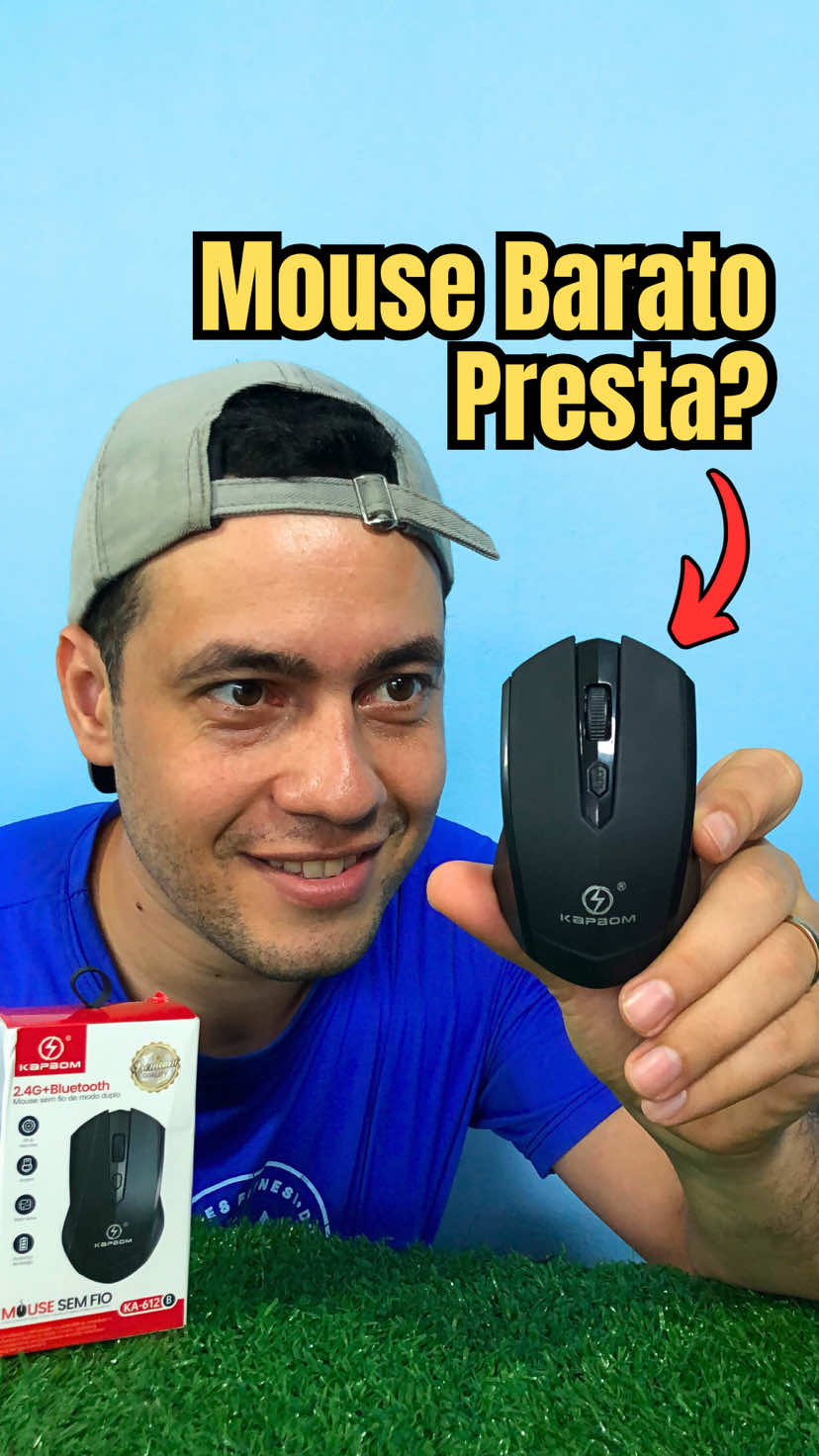 Esse Mouse sem Fio é barato, mas me surpreendeu! 😮 #mouse #mousesemfio #mousegamer #mousebluetooth #perifericosgamer