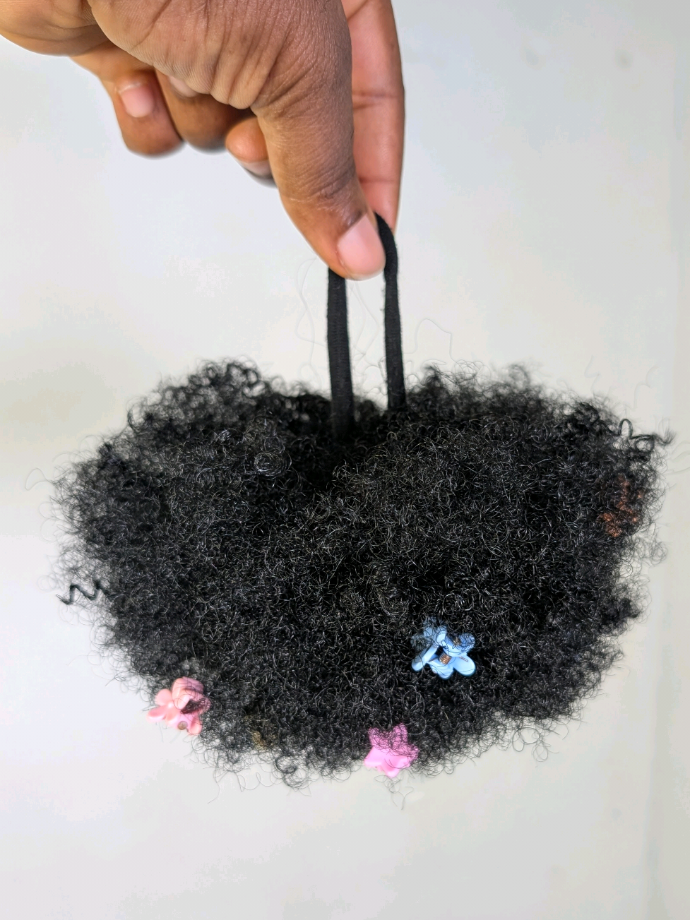 How to make afro ponytail bun at home yourself  #hairstyle #hairstyles #hairstyles #kidshairstyles #hair #hairtutorial #hairtok #fyp #foryoupage❤️❤️ 