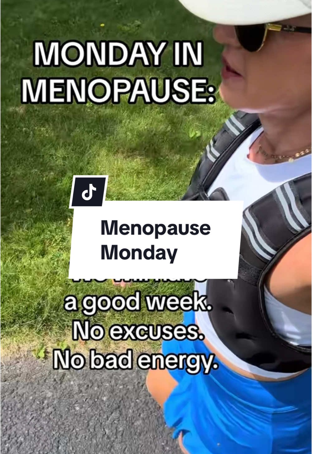 What are u doing for urself this week? #walking #menopausesupport #perimenopausehealth #weightedvest #womenswellness #over40women #midlifewomen 