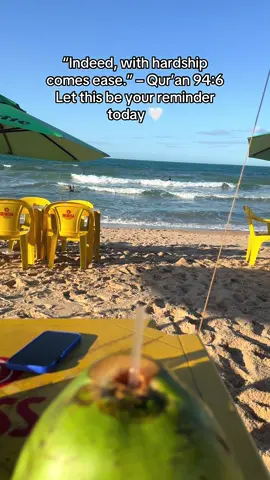 “Indeed, with hardship comes ease.” – Qur’an 94:6 Let this be your reminder today 🤍 #QuranQuotes #IslamicTikTok #Sabr #HardshipAndEase #AllahIsWithYou #SpiritualReminder #PeaceInFaith