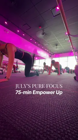 Have you taken this month’s Pure Focus yet? 💪 July’s Focus class is a 75-Min Empower Up 🔥 75 minutes of sweat. 75 minutes to move. 75 minutes to turn your focus all the way up! Push your endurance to the limit with 75 minutes of strength circuits and cardio bursts, featuring wrist weights, ankle weights, and the plyometric platform. You thought you knew Empower... you haven’t seen the half of it! For THIS MONTH ONLY, Pure 8, Start and Lifestyle members can take this class FREE! Typically only included with the Lifestyle membership, members on other tiers will get a taste of this intensive-style class all month long with no extra charge! Make sure to sign up for your class in advance to ensure there is room at the barre for you!  Head to the Pure Barre app to book! .⁣ .⁣ .⁣ . . . . . #purebarre #barre #purebarrestudio #purebarreclass #barreclass #barrestudio #purebarreteacher #purebarreinstructor #barreinstructor #Fitness #fitnessinstructor #pureempower #purebarreempower #pbempower #empower #purefocus #purebarrefocus #focus 
