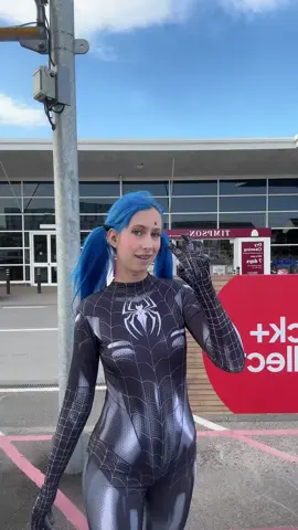 I’m your spider 🕷️ girl 🙈 #explorerpage #viralvideos #forupage #fyp #bluehair #cosplayer #nerdy #viral 