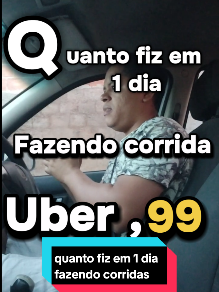 quanto fiz em 1 dia fazendo corridas.#aplicativo #uber #99 @Renan 