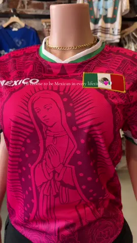 We don’t just wear culture, we honor it ✨ Jersey available now 🩷  #mexicojersey #mexicana #jerseyoutfit 