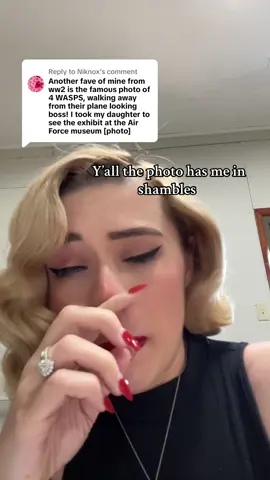 Replying to @Niknox Sobbing over here this is such a Barbie moment #foryou #historytok #History #ww2 #worldwartwo #rosietheriveter #vintage #airforce #military #miltok #fyp #militarytiktok #militaryhistory #worldwartwo #womensupportingwomen #xybca #1940s #pinup #barbie #armylife #armyhistory #greenscreen 