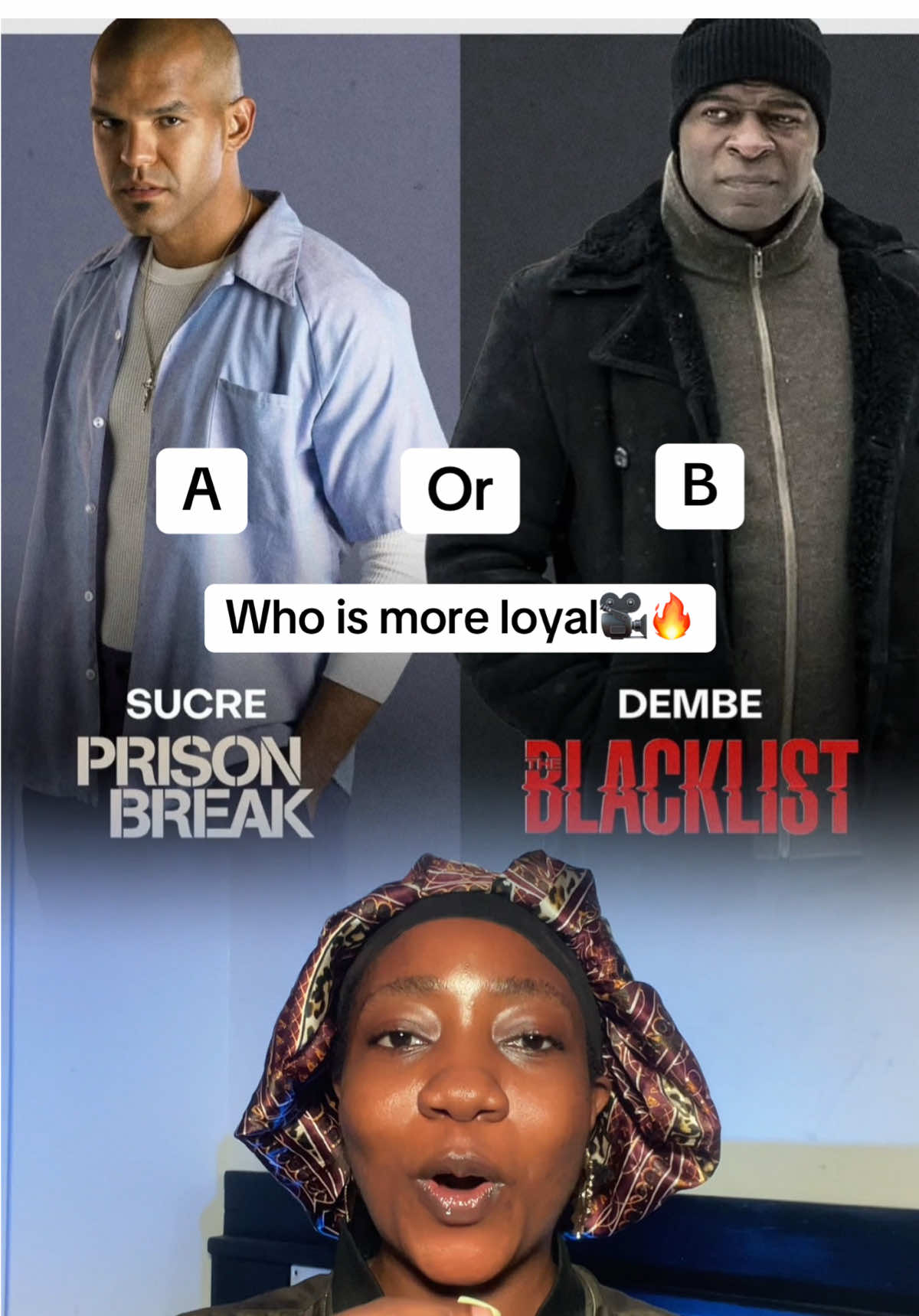 Who is more loyal, A or B? 🤔🎥 A. Fernando from Prison break  B. Dembe from The Blacklist  #whattowatch #movietok #leveleupafrica #movierecommendation 