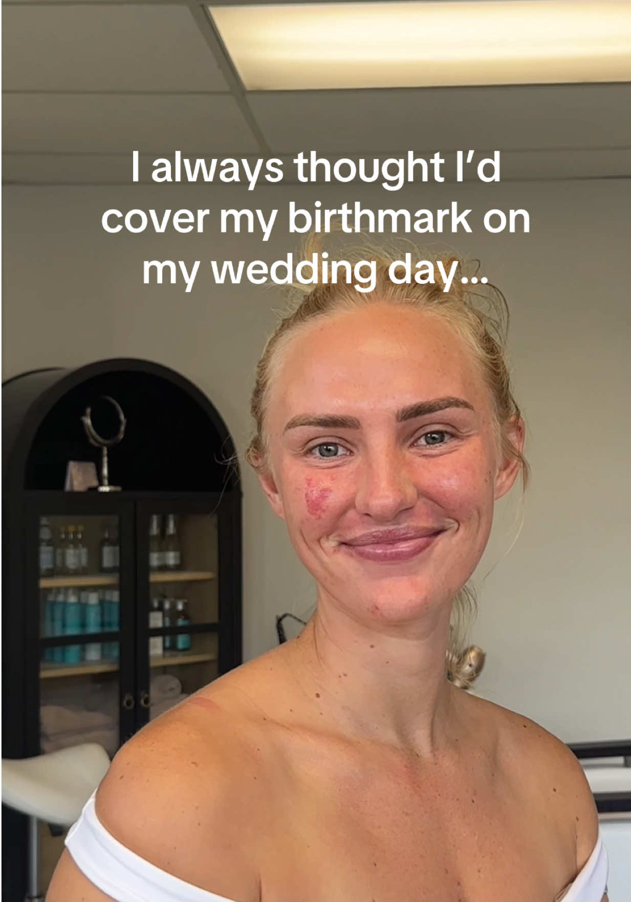 wedding beauty standards often erase facial differences—but I promised myself I will honor mine.  2nd makeup trial done!! We are less than 2 months away!!!  #bridalmakeup #bridalmakeuplook #birthmark #portwinestain #normalizenormalbodies 