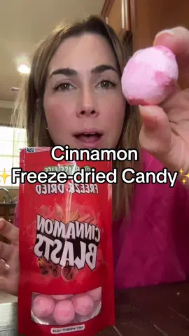 First time trying cinnamon freeze dried candy! These cinnamon blasts are SOOOO good! 10/10 recommend! @Bliss Life Freeze-Dried Candy #freezedriedcandy #cinnamoncandy #candy #candyreview #tastetest #cinnamon #tiktokmademebuyit #TikTokShop #tiktokshopping  #tiktokfinds #Dealsforyoudays #tiktokshopcreatorpicks 