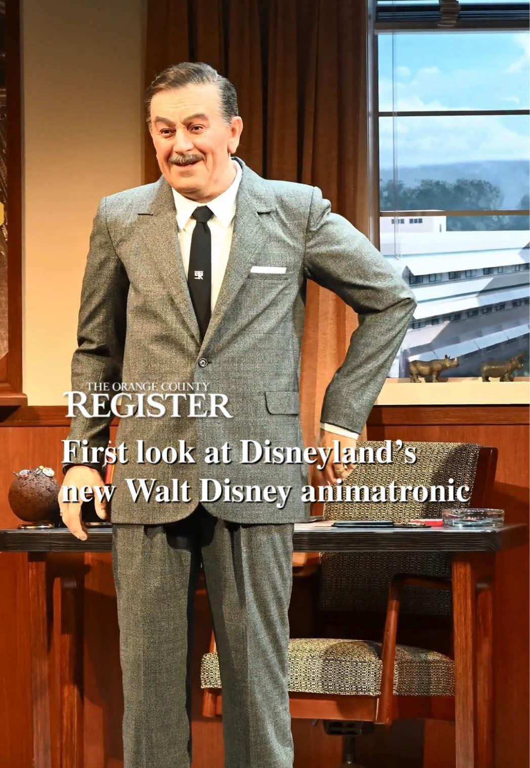 Disneyland unveiled a new marquee attraction starring a robotic version of Walt Disney. It was seven years in development and was delayed several months so Walt Disney Imagineering could continue to work on the Audio-Animatronic figure of the park’s visionary founder. “Walt Disney – A Magical Life” will debut to the general public on Thursday, July 17 — the 70th anniversary of Disneyland’s grand opening in 1955. Read more at the link in our bio.  ✏️: Brady MacDonald, Orange County Register/SCNG 🎥: Jeff Gritchen, Orange County Register/SCNG #disneyland #disney #waltdisney #disneyland70 