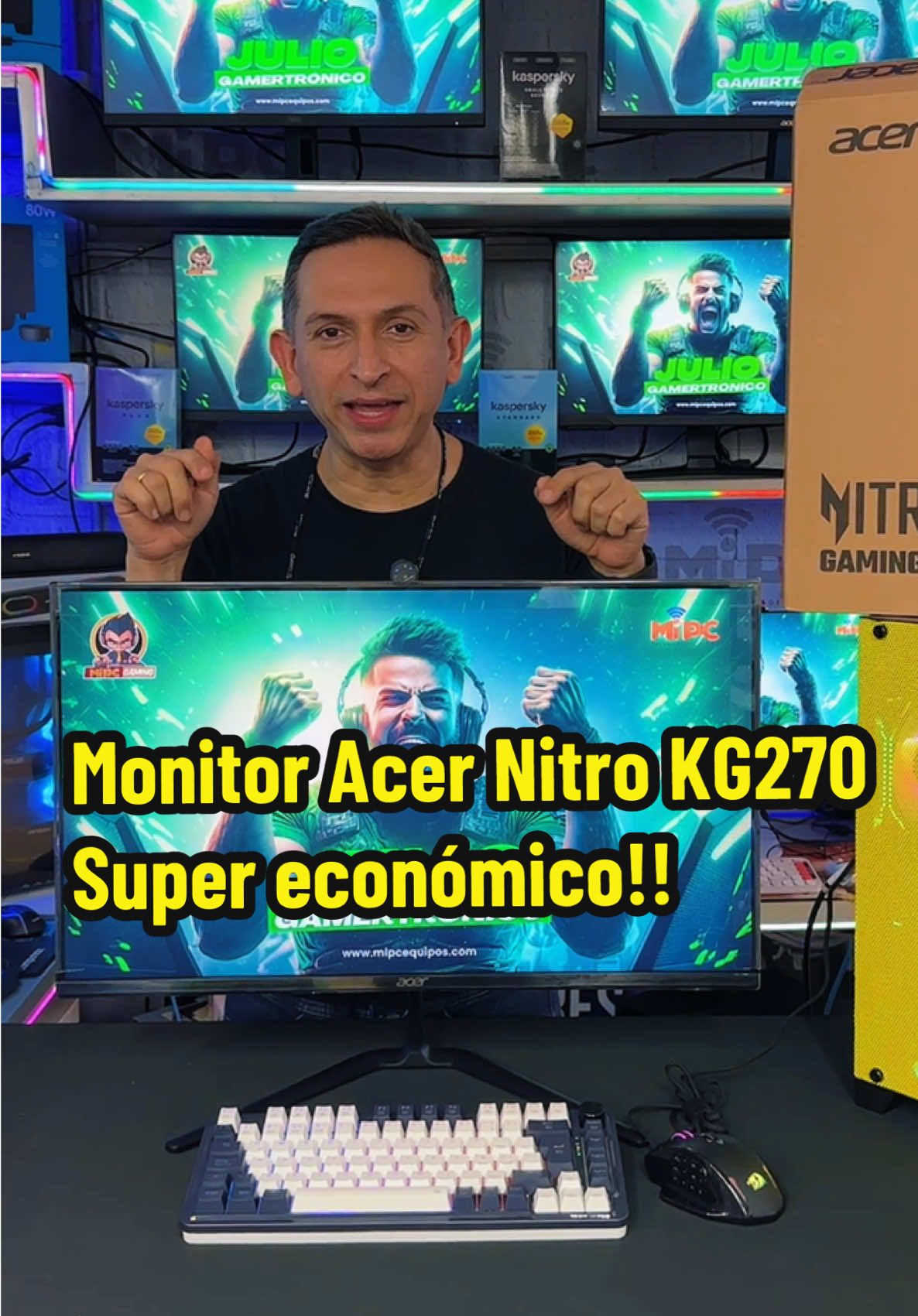 🎮 Sumérgete en cada partida con fluidez total, El #MonitorAcer #NitroKG270 de 27” FHD y 180Hz te da esa ventaja que marca la diferencia. Velocidad, precisión y una experiencia visual sin interrupciones. 🔥PRECIO DE JULIO GAMERTRONICO  ❌Antes $890.000 ✅Ahora $670.000 🇨🇴 ¡Hacemos Envíos a toda Colombia! 📱 Escríbenos al WhatsApp para más información: 301-392-2368 🛒 Compra en línea: www.mipcparquecentral.com 📍 Visítanos: C.C. Parque Central Local 72 Barranquilla, Colombia.  #GamingMonitor #AcerNitro #FullHD #180Hz #SetupGamer 