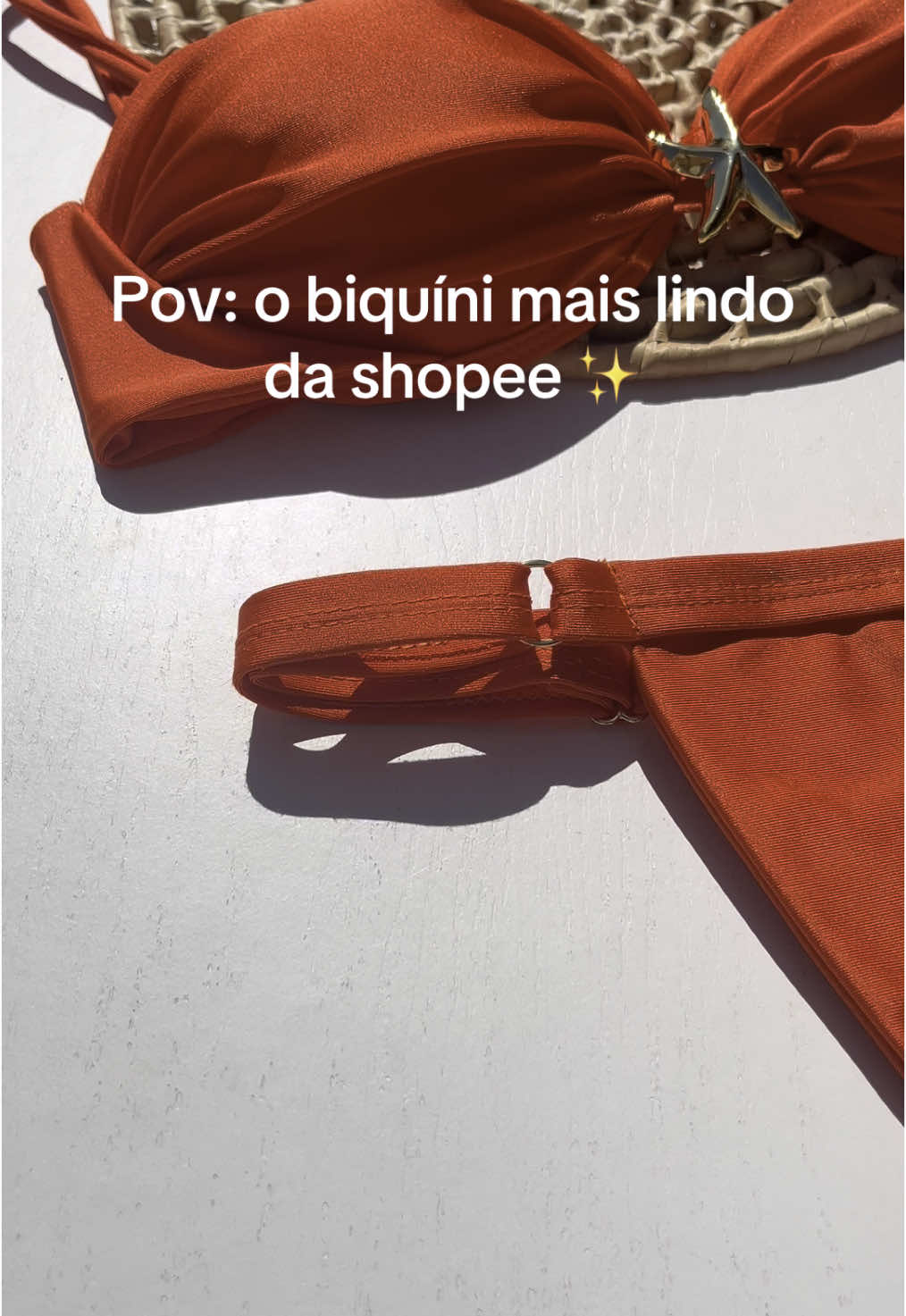 Biquíni mais lindo da shopee ✨ #biquinisbaratosshopee  #shopee #biquinishein #biquiniverao #biquinilaranja 