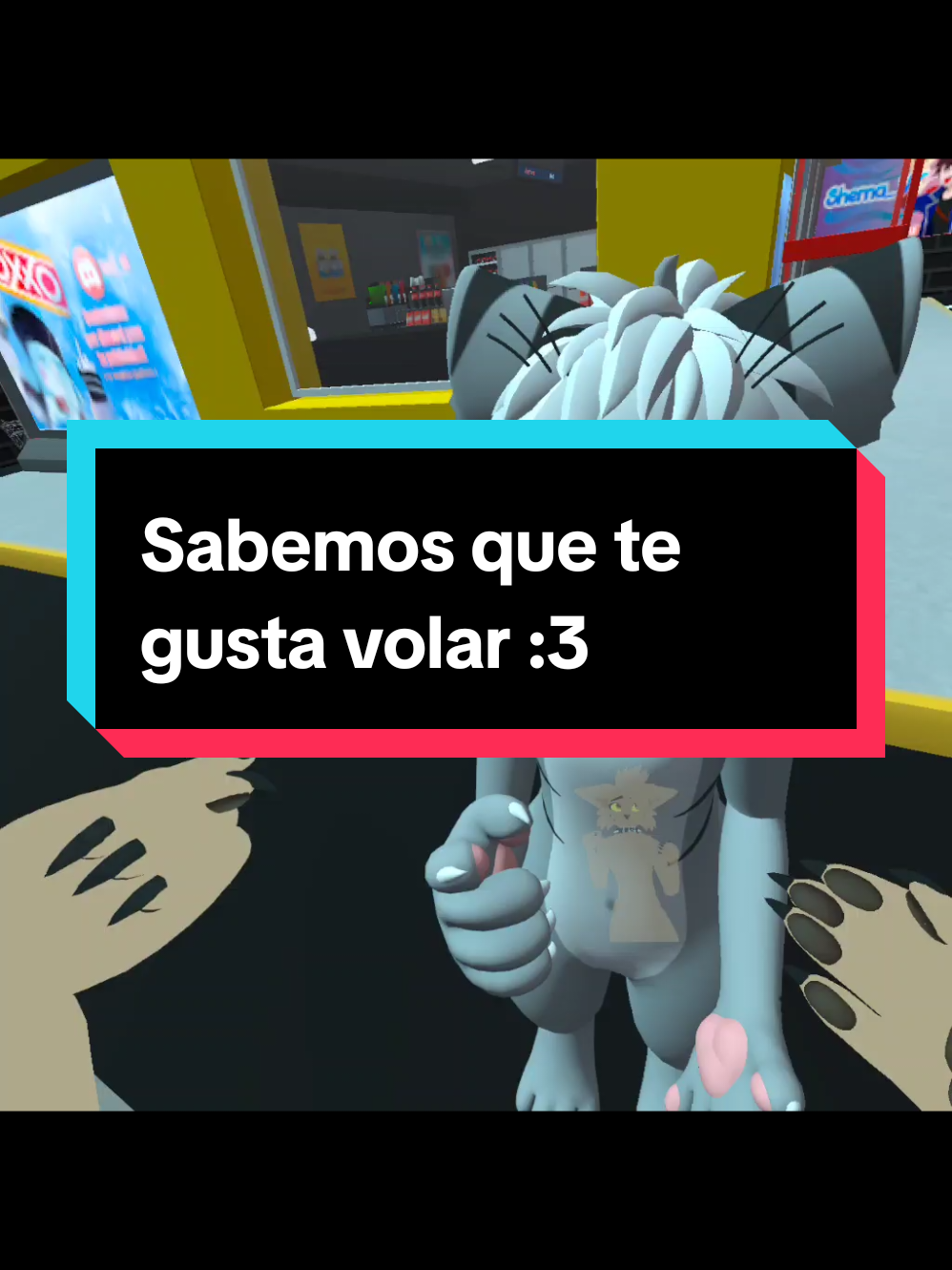 Contexto:Tenemos un amigo que es un ratoncito y le encanta volar  Tqm Gab :3 #vrchat #furry #fyp #paratii 