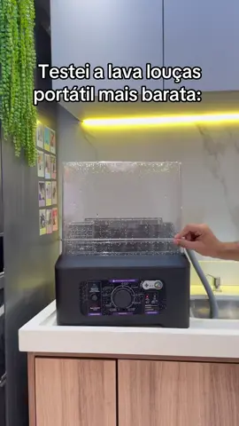 Eu amei esse lava louças portátil 😍✨ Link na bio! #lavaloucas #comprinhas 