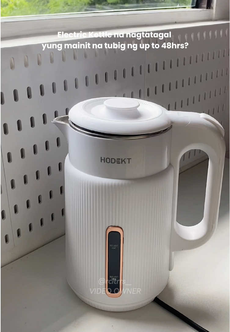Electic Kettle na and Thermos pa na kaya magtagal ng up to 48hours yung mainit na tubig ☺️ @hodekt-global.ph  #electrickettle #thermos #2in1electrickettleandthermos #hodekt #hodektglobalph #hodektkitchen 