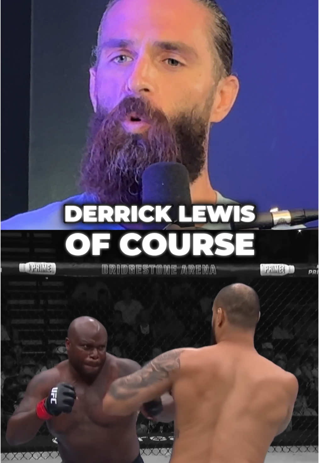 Derrick Lewis HITS Different! 😳 @Nick Barnhill  #derricklewis #teixeira #ufcnashville #tomaspinall