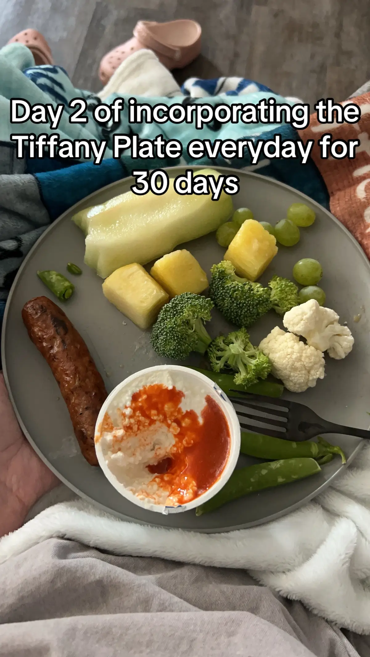 @Tiffany Magee #tiffanyplate #chickenapplesausagewithmustard 
