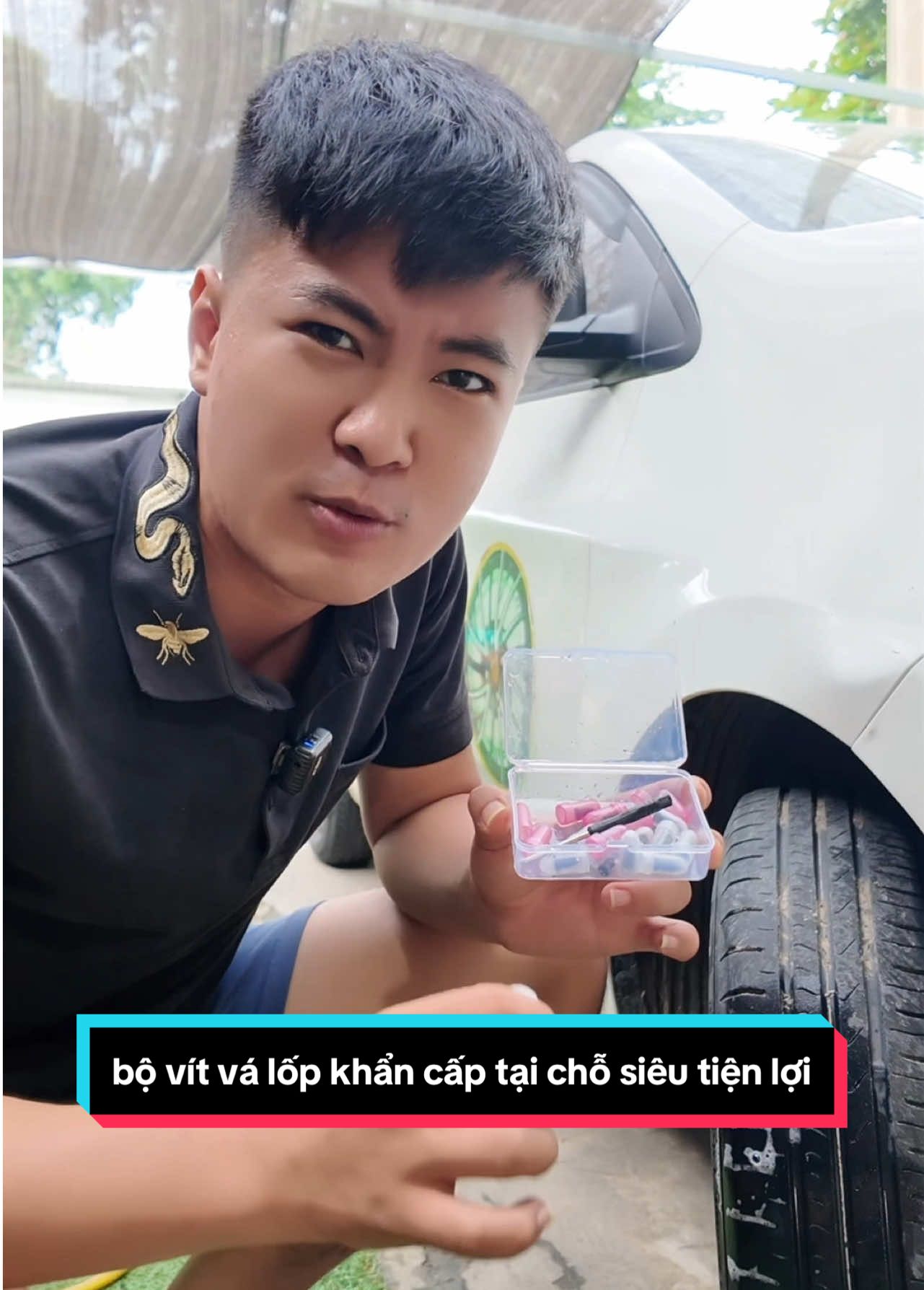 bộ vít vá lốp khẩn cấp tại chỗ siêu tiện lợi #oto #xehoi #laixe #laixeantoan #xuhuong #viral #phaymam 