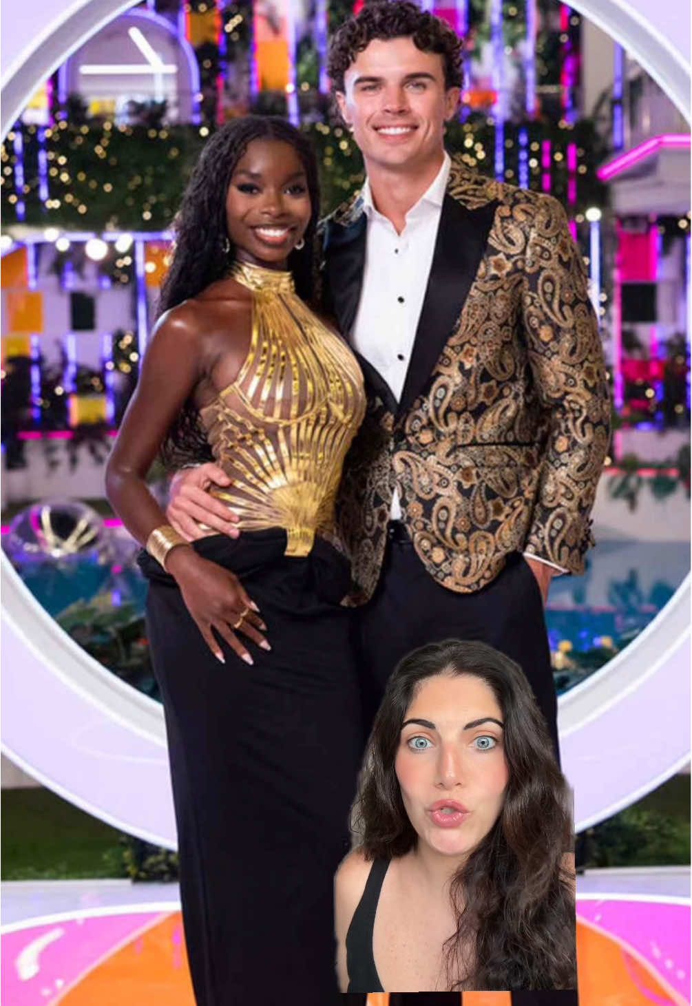 The season finale was wild 😆🫖 you’re so funny for this @mayaleanne_ #loveislandusa #huda #chris #nicolandria 