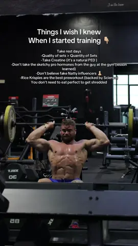 If only I knew #fyp #workouttips #tips #training #creatine #ricekrispy #gym #fy #bodybuilder #steroid #hormones 