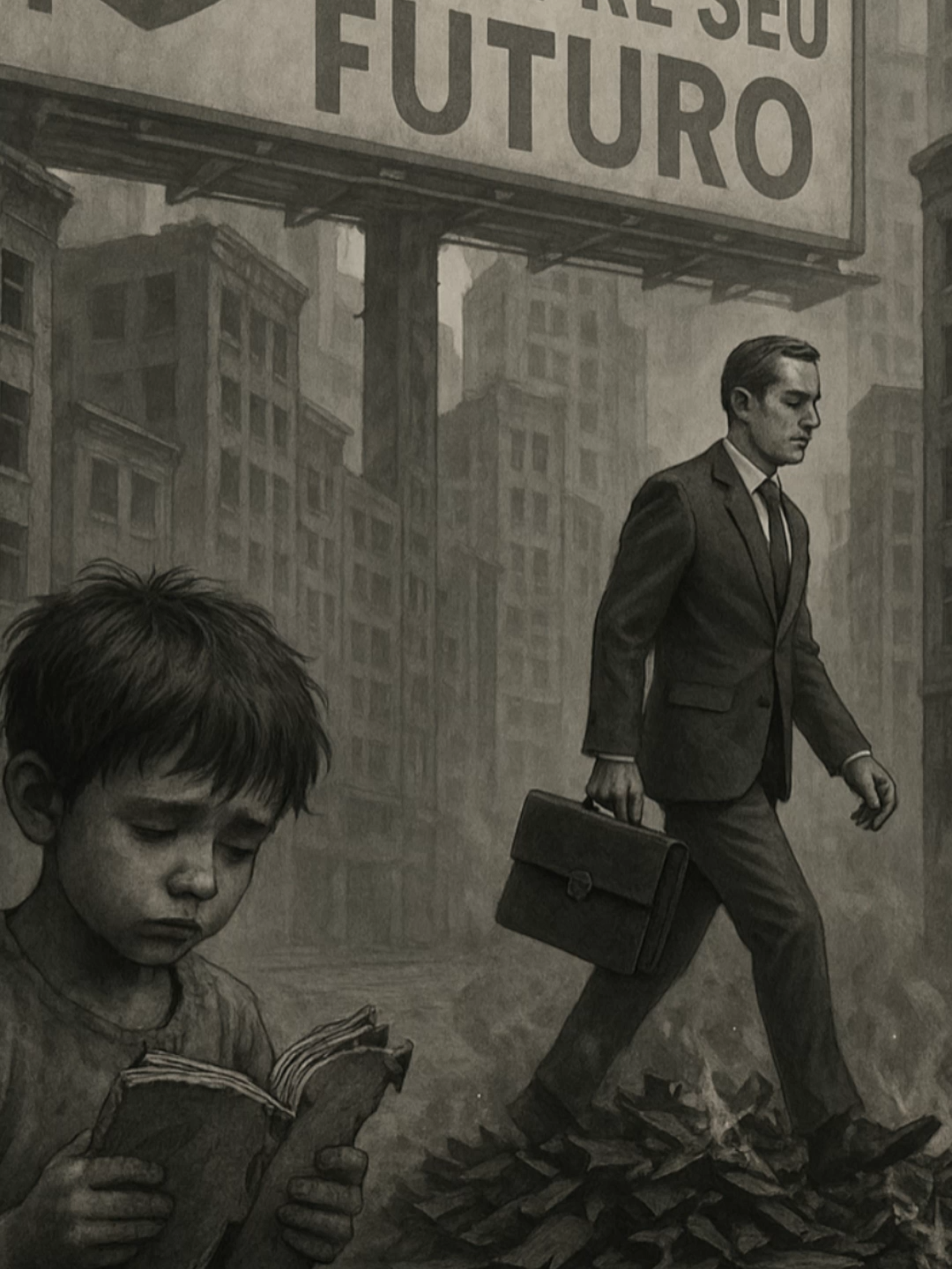 Educação Não é Mercadoria: Luta, História e Esperança com Saviani Você sabia que a educação virou 'serviço mercantil'? 🤯 O podcast e a música exploram a crítica ao neoliberalismo na educação brasileira, desde os anos 90, destacando a mercantilização da escola pública, a luta por acesso ao saber elaborado e a resistência por uma educação emancipatória. A trilha instrumental combina melodias épicas e reflexivas, inspiradas na Pedagogia Histórico-Crítica de Dermeval Saviani, enquanto o conteúdo analisa políticas educacionais, privatizações e a defesa de uma escola pública inclusiva. #EducaçãoNoBrasil #NeoliberalismoNaEducação #Saviani #PedagogiaCrítica #EducaçãoPública #ResistênciaEducativa #MercantilizaçãoDaEducação #ConsciênciaCrítica #PauloFreire #PolíticasEducacionais