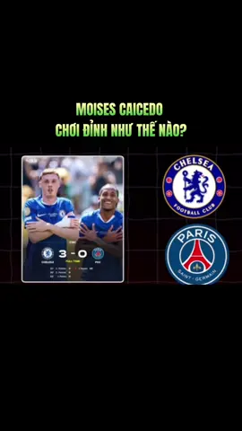 📍Moises Caicedo mang đến hy vọng lớn nhất cho fan Chelsea để chặn đứng một trong những đội bóng hay nhất thế giới như PSG. 📍 Moisés Isaac Caicedo Corozo (sinh ngày 2 tháng 11 năm 2001) là một cầu thủ bóng đá chuyên nghiệp người Ecuador hiện đang thi đấu ở vị trí tiền vệ cho câu lạc bộ Premier League Chelsea và đội tuyển bóng đá quốc gia Ecuador. 📍 Caicedo gia nhập học viện đào tạo trẻ của Independiente del Valle ở tuổi 13. 📍 Caicedo gia nhập Chelsea vào ngày 14 tháng 8 năm 2023, ký hợp đồng kéo dài tám năm, với tùy chọn gia hạn thêm một năm. Mặc dù khoản phí chuyển nhượng không được tiết lộ chính thức, nhưng được cho khoảng £100 triệu, cộng thêm £15 triệu cho các khoản bổ sung liên quan đến thành tích thi đấu. 
