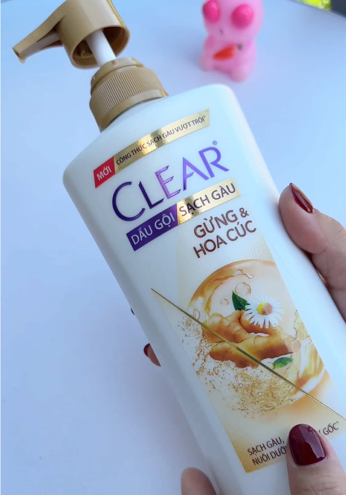 Dầu gội thảo dược Clear gừng hoa cúc cho da đầu gàu, nhiều dầu 153k #shopdazinang0 #cleargunghoacuc #hoptaccungunilever #haircare #xuhuong 