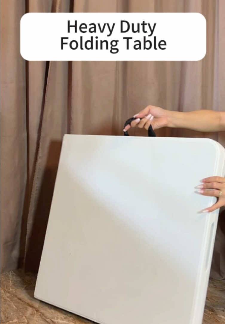 Folding table Four-inch folding blow-molded table, convenient to carry, affordable in price, available in black and white colors.#foldingtable #Foldingtable #table #heavyduty #Table 