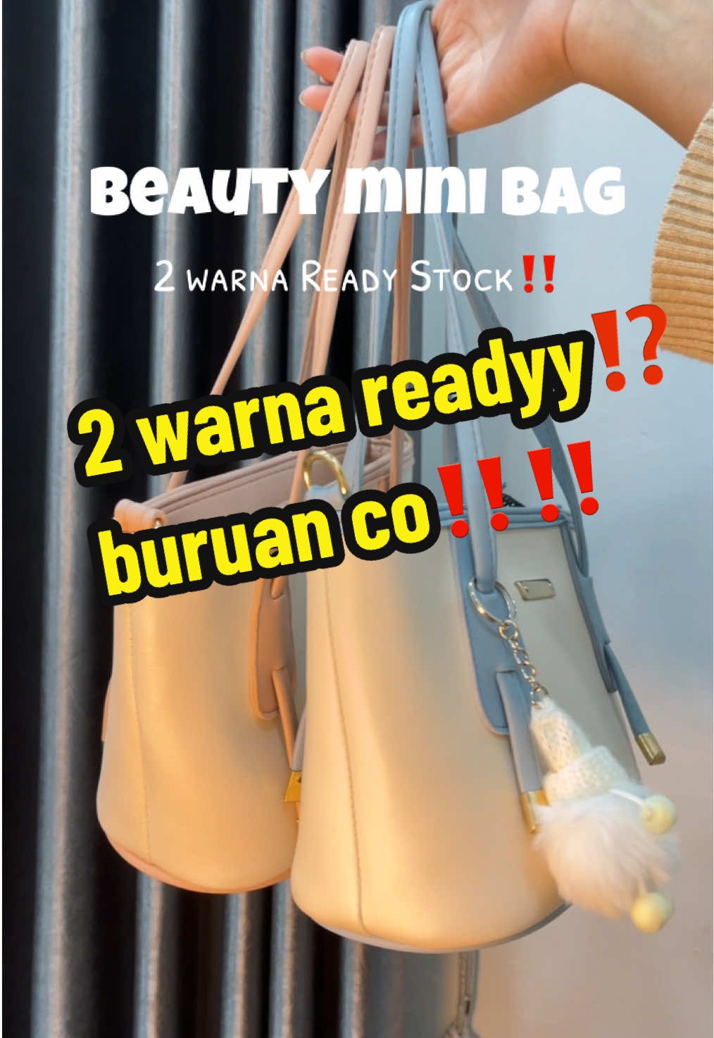 Beauty mini bag🤩2 warna readyy!!!!! 🔥#taswanita #taslucu #coquettebag #fypp #tas #tasmurahhtapimewah #wildanstore #coquette 