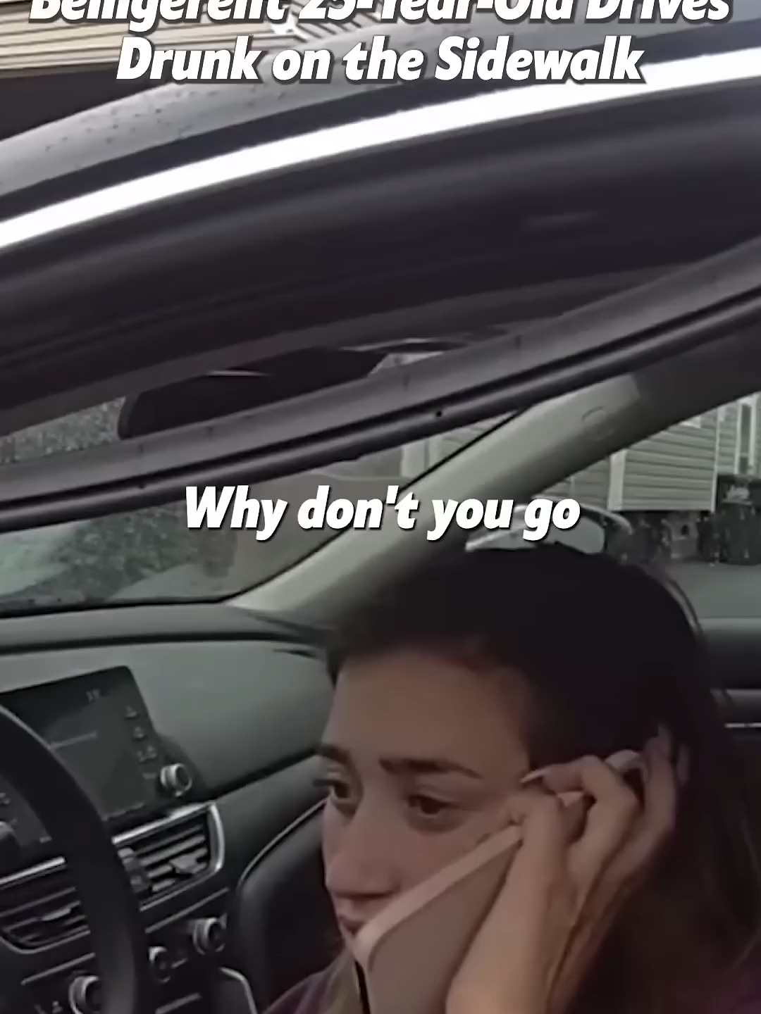 Belligerent 25-Year-Old Drives Drunk on the Sidewalk part 1. Full clip on California Bodycam