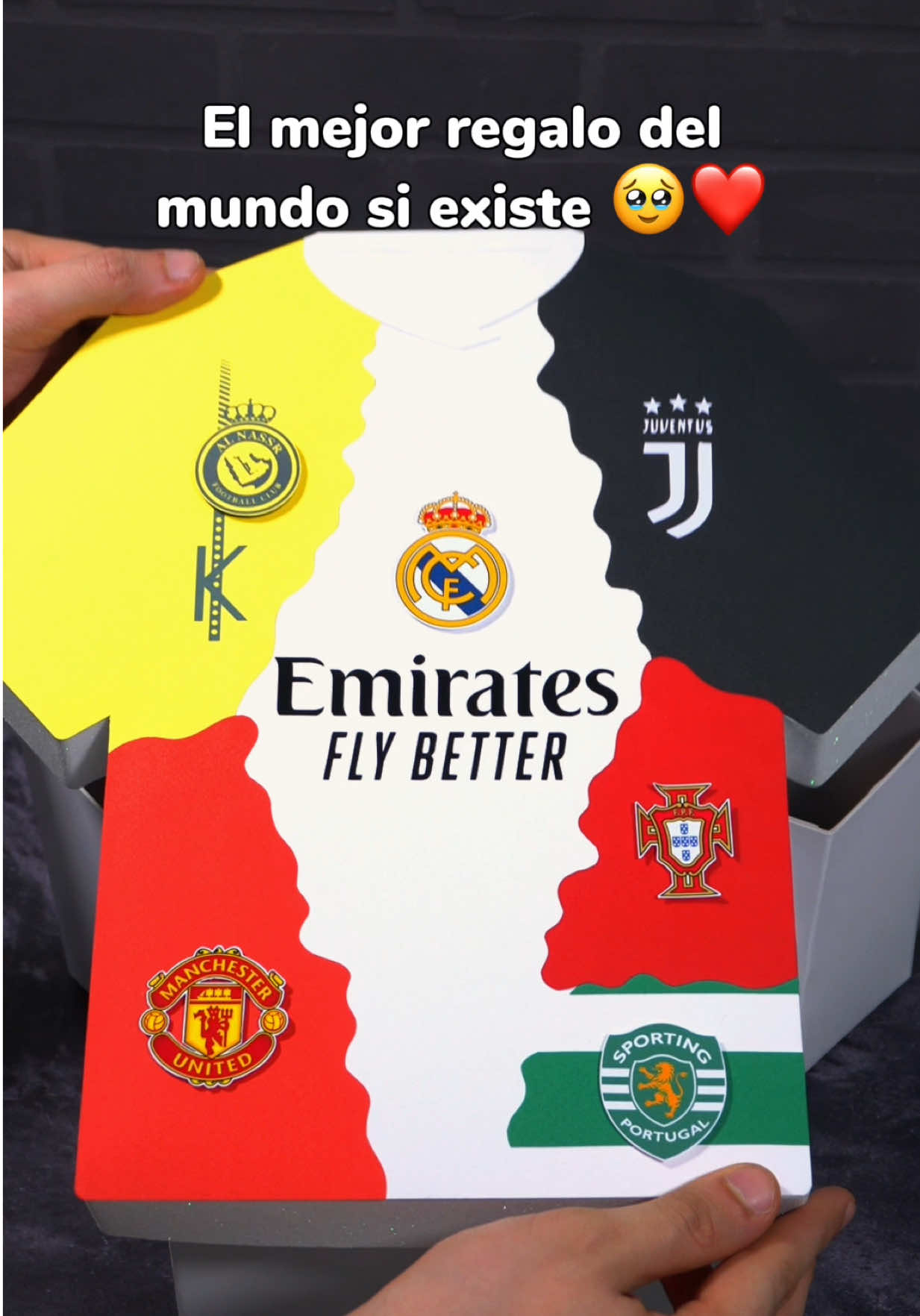 Etiqueta a un fan de Cristiano Ronaldo 😍🥹 #peluchesmusicales #peluchescontuvoz #cr7 #fandecr7 #cajacamiseta 