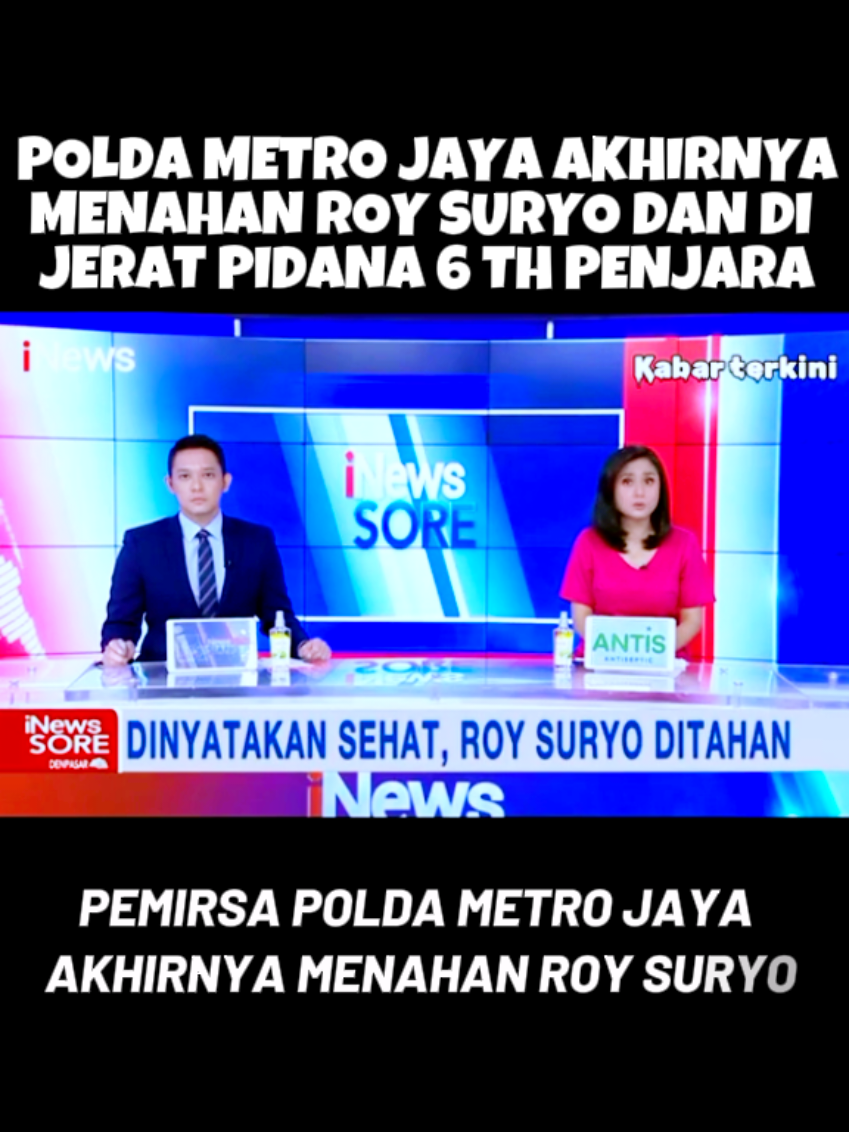 Polda metro Jaya akhirnya menahan Roy suryo dan di jerat hukuman pidana 6 tahun penjara dan ‼️#beritaterkini #beritahariini #beritaterbaru #beritaviral #ijazahpalsu #jokowidodo #presidentke7indonesia #roysuryo #rismon #drtifa #poldametrojaya 