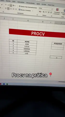 Procv em 1 minuto 🚀 Se precisa de Planilhas para seu negócio, me chame através do link na bio. 📲 #excel #planilhasexcel #procv #procvexcel 